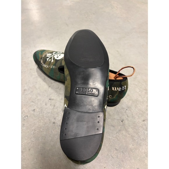 Polo Ralph Lauren slipper Mens 12 Camo Loafer Skull Forty Thieves Velvet Slipper main image 9